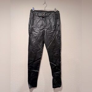 PUNK RAVE Coated Embellished Skinny Pants